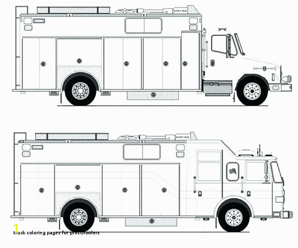 Coloring Fire Trucks Printable Fire Truck Coloring Page