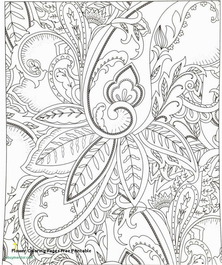Flower Coloring Pages for Adults Awesome Flower Coloring Pages Free Printable Free Christmas Color Pages for