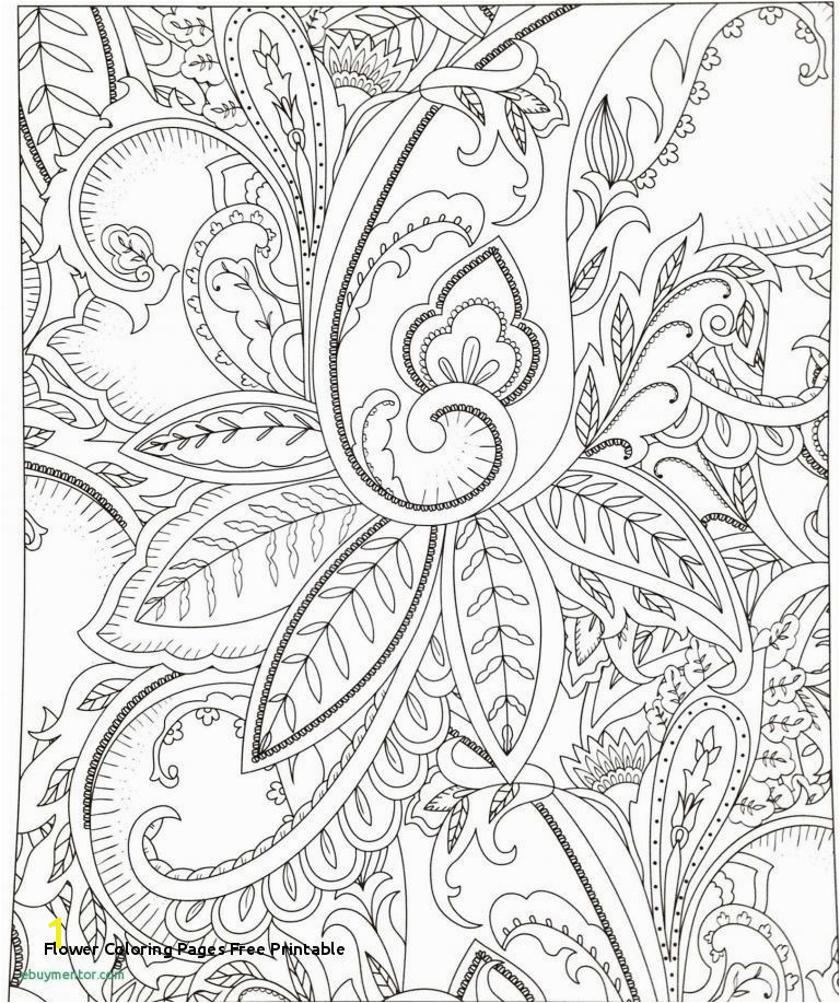 Flower Coloring Pages for Adults Awesome Flower Coloring Pages Free Printable Free Christmas Color Pages for