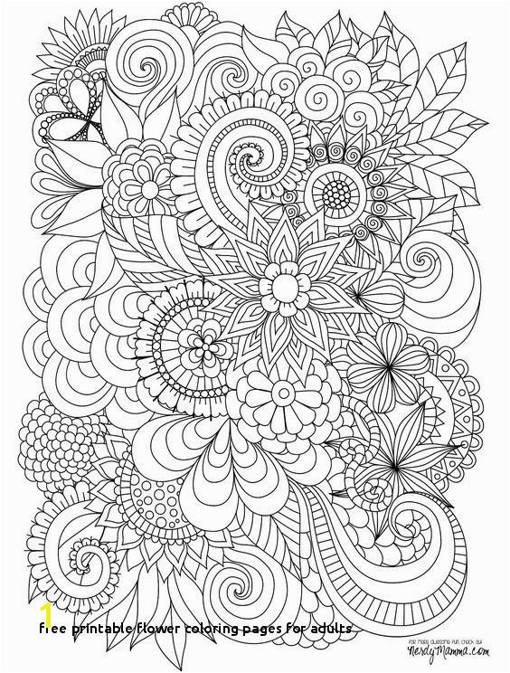 Flower Coloring Pages for Adults Unique Free Printable Flower Coloring Pages for Adults Cool Vases Flower