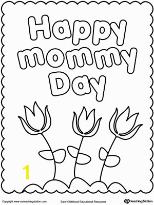 happy mothers day coloring page