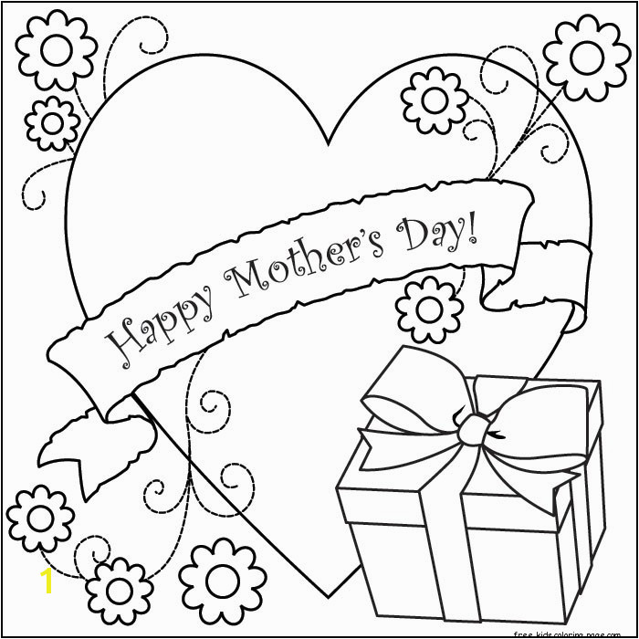 printable happy mothers day kids coloring pages