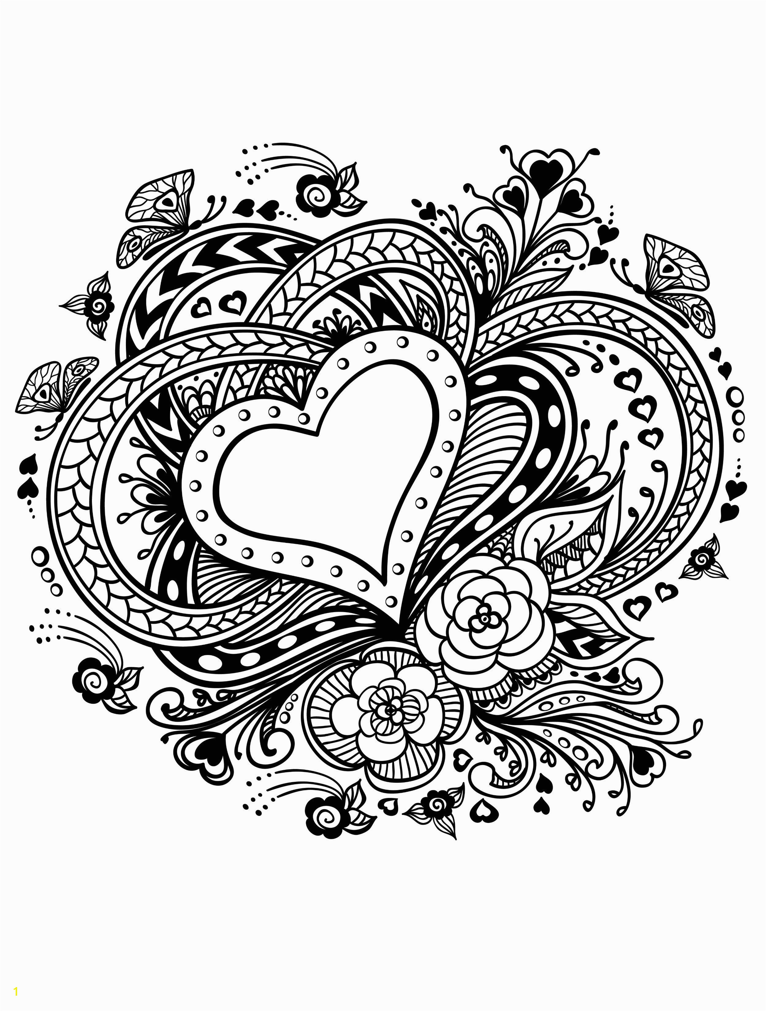 20 Free Printable Valentines Adult Coloring Pages