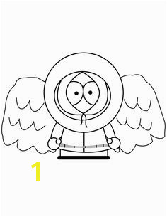 South Park Kenny With Angel Wings Coloring Page