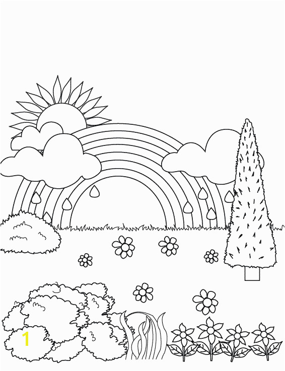 Free Printable Spring Coloring Pages for Preschool Free Printable Rainbow Coloring Pages for Kids