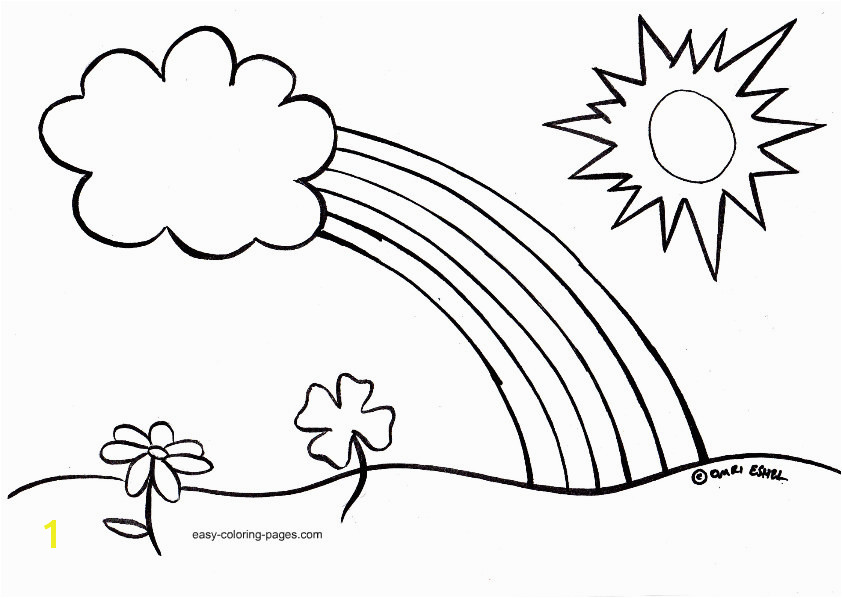 Easy Spring Coloring Pages for Kids Printable Coloring Sheet Simple Coloring Pages toddlers