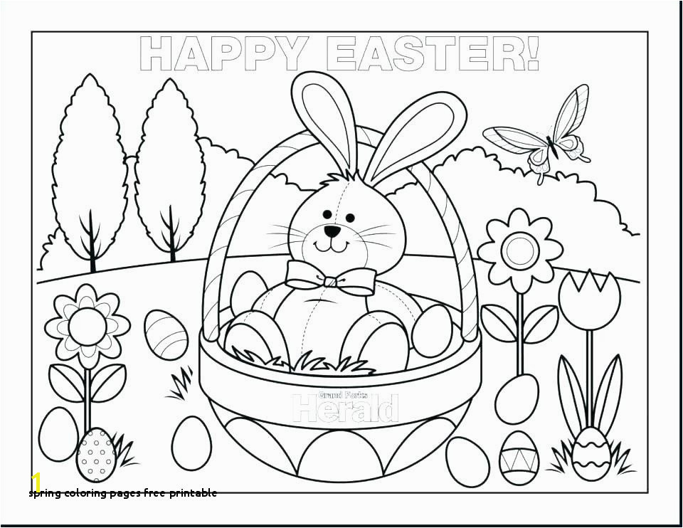 Spring Coloring Pages Free Printable New Free Spring Printable Coloring Pages for Kids for Adults In