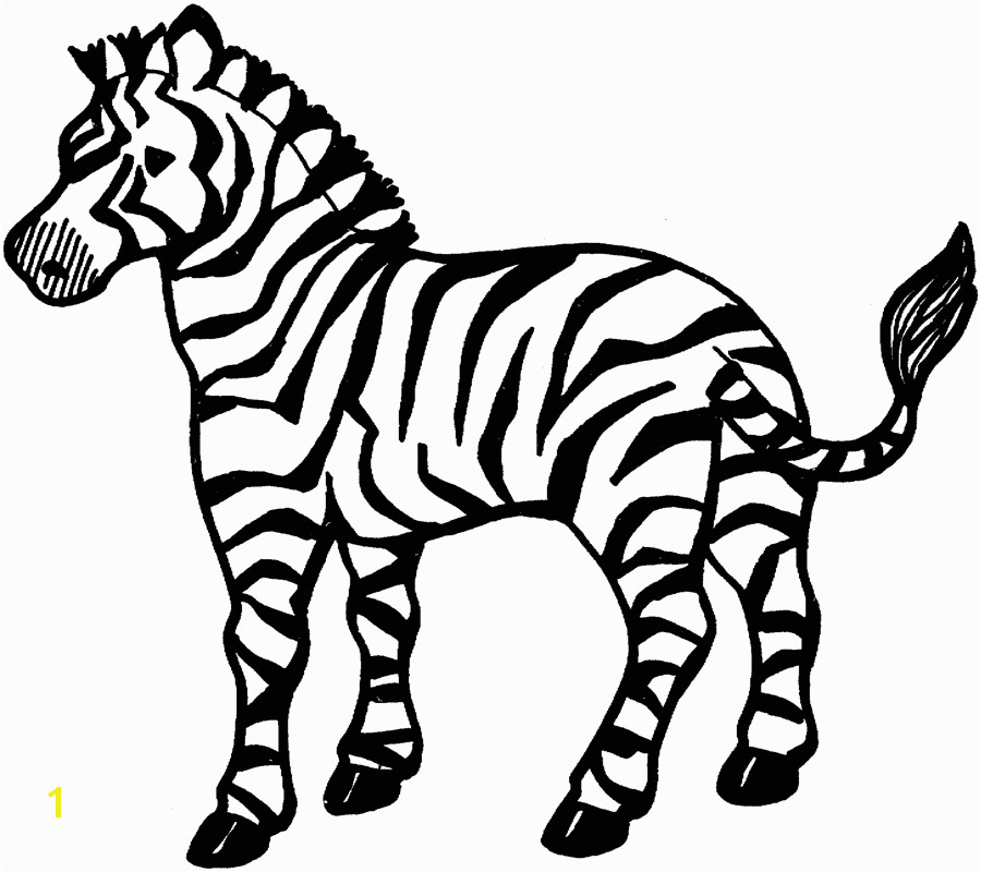 Free Zebra Coloring Pages