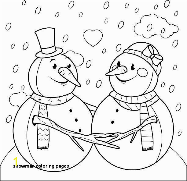 Snowman Coloring Page 21 Snowman Coloring Pages