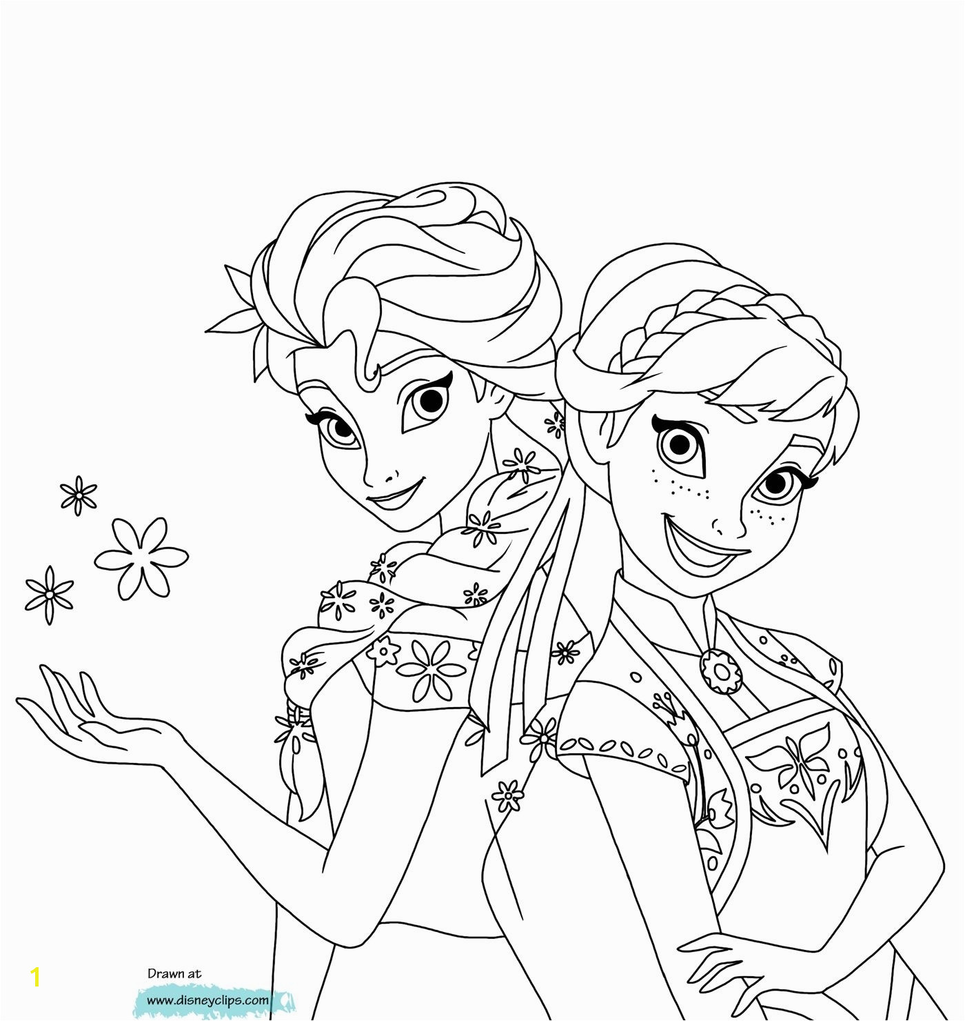 elsa and anna coloring pages pdf Printable Frozen Fever Coloring Pages