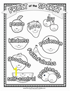 fruit of the spirit printables