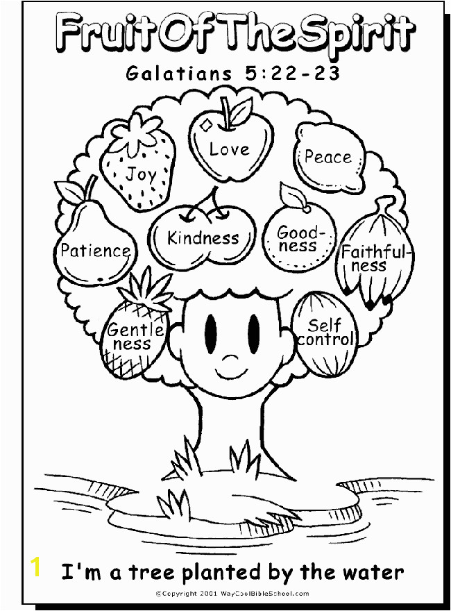 fruits of the spirit coloring pages