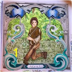 Arya from the new Game of Thrones book got aryastark gameofthrones gameofthronescoloringbook