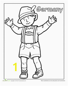 A New Coat for Anna German Traditional Clothing Coloring Page Worksheet