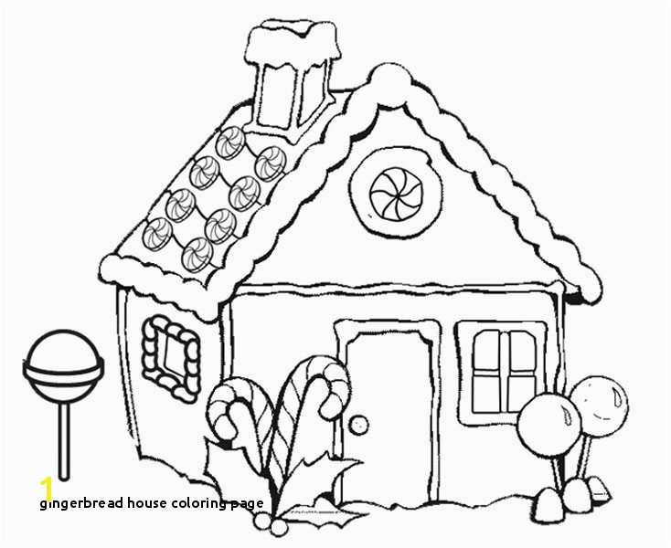 Gingerbread House Coloring Pages Christmas Gingerbread House