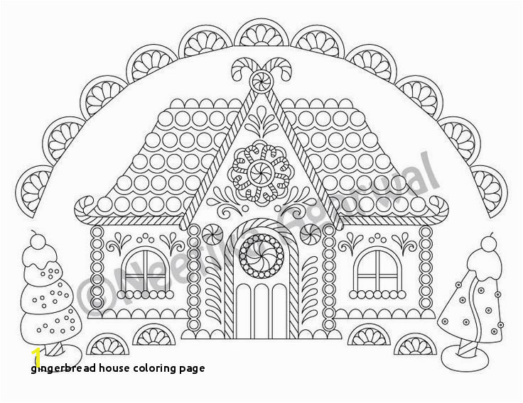 Gingerbread House Coloring Page Christmas Coloring Page Gingerbread House Gingerbread House Coloring