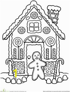 Gingerbread House Coloring
