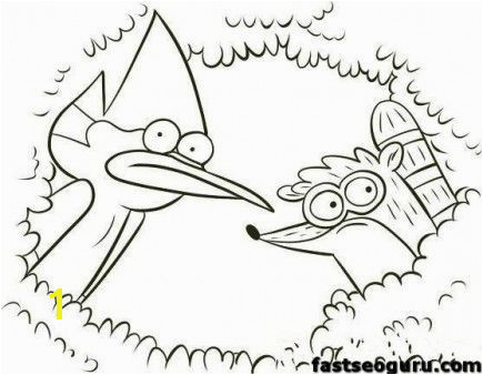 Blue jay and Rigby regular show coloring pages Printable Coloring Pages For Kids