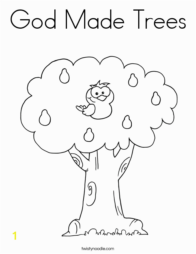 God Made Me Coloring Page God Made Trees Coloring Page Sketch Coloring Page Cmd