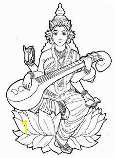 Goddess Saraswati Coloring Pages 21 Fresh Goddess Saraswati Coloring Pages Pexels