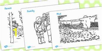 Going On A Bear Hunt Coloring Pages Bear Hunt Games and Activities Early Years Eyfs