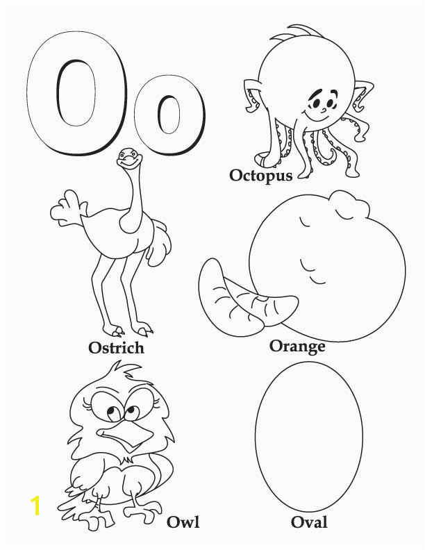Going On A Bear Hunt Coloring Pages My A to Z Coloring Book Letter O Coloring Page Drawings