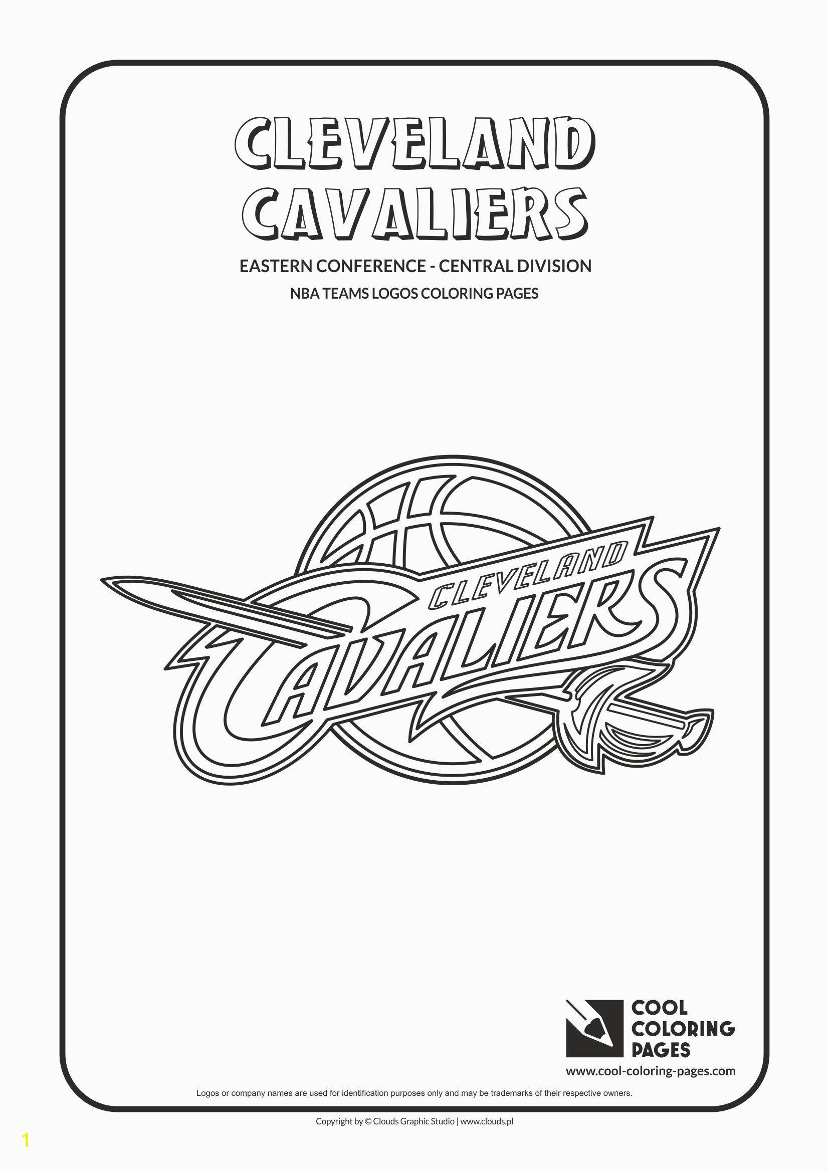 Cool Coloring Pages NBA Teams Logos Cleveland Cavaliers logo Coloring page…