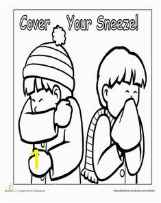 Manners Cover Your Sneeze Preschool WorksheetsPreschool