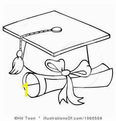 Royalty Free RF Graduation Clipart Illustration by Hit Toon Stock Sample