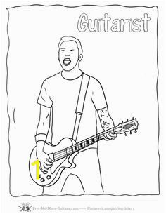 Guitar Player Coloring Pages at no more guitars guitar player coloring pagesmll free to for budding beginner guitarists Tim