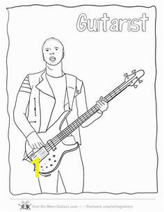 Guitar Player Coloring Pages at no more guitars guitar player coloring pagesml free to for budding beginner guitarists Christ