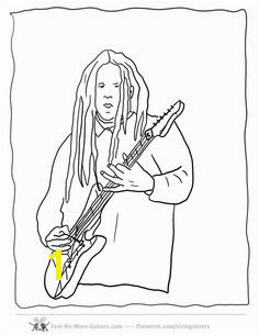 Guitar Player Coloring Pages at no more guitars guitar player coloring pagesmll free to for budding beginner guitarists Terry