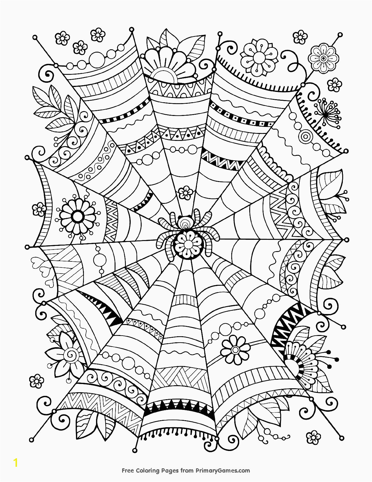 Printable halloween coloring pages a joke best of spider web coloring page elegant pin od pou