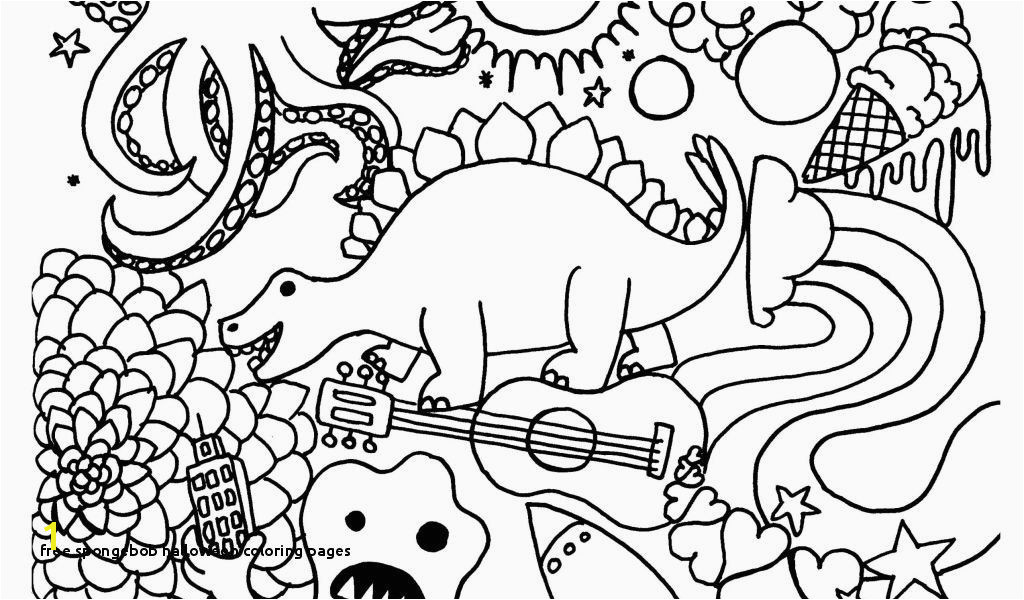 Halloween Coloring Pages to Print for Adults Wondrous Coloring Pages Spongebob Free Coloring Pages