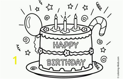 Happy Birthday Mom Coloring Cards Happy Birthday Coloring Pages Free Printables Beautiful to Print