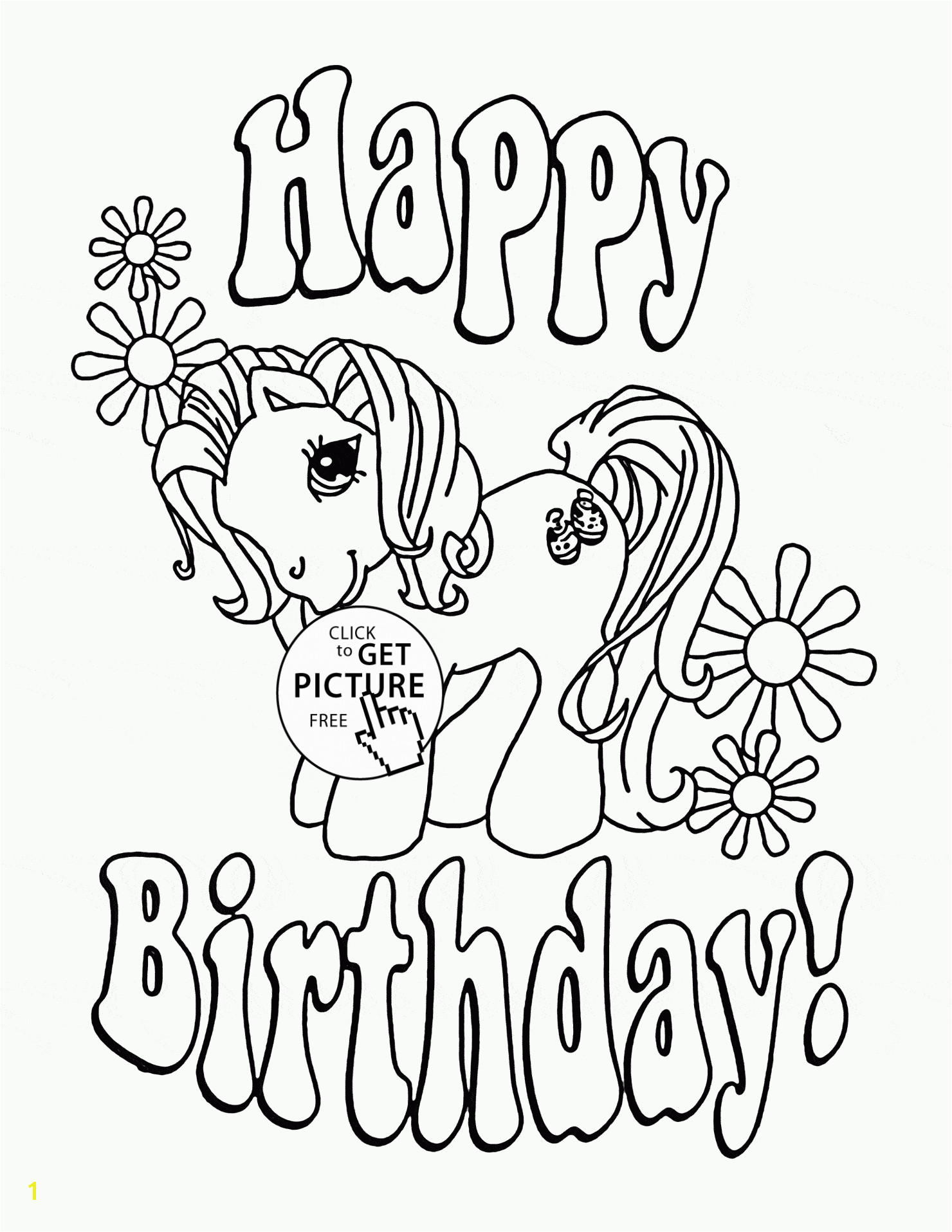 Happy Birthday Birthday Coloring Pages Printable