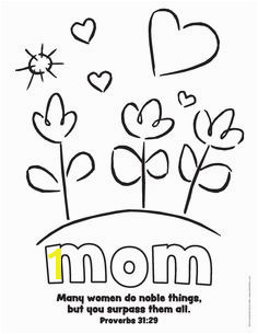 Simple mother s day printable with Prov 31 Bible verse