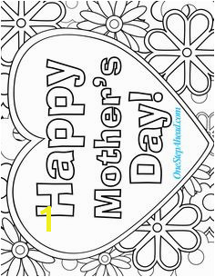 Happy Mother s Day free coloring page printable for kids