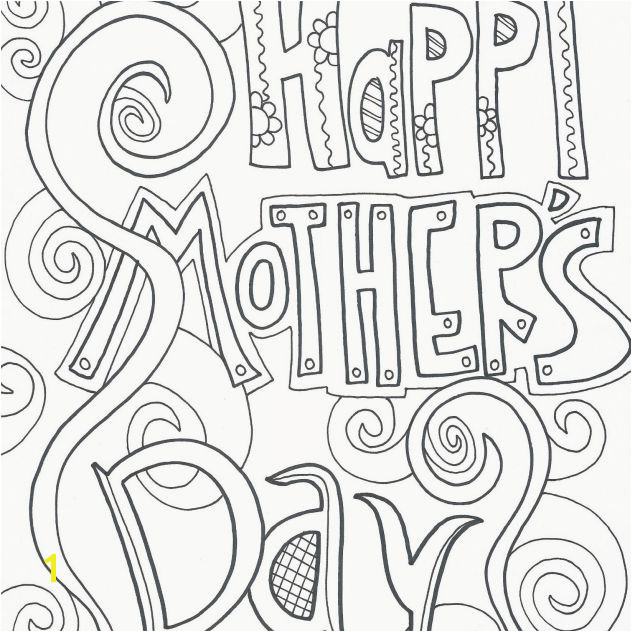 A coloring page that says "Happy Mother s Day"