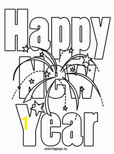 Happy New Year Coloring