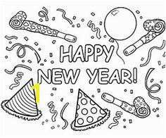 Printable Winter Coloring Pages New Year
