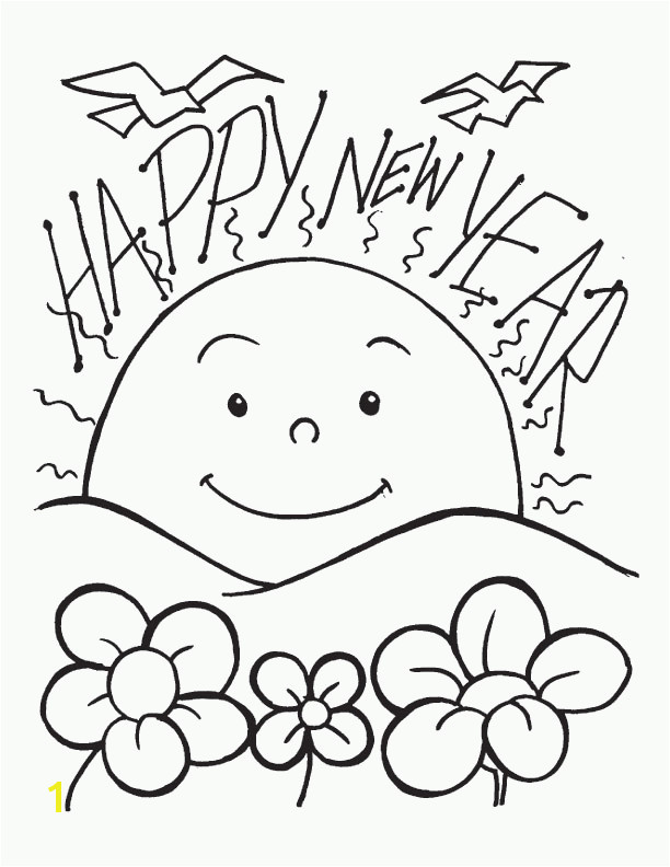 happy new year coloring pages