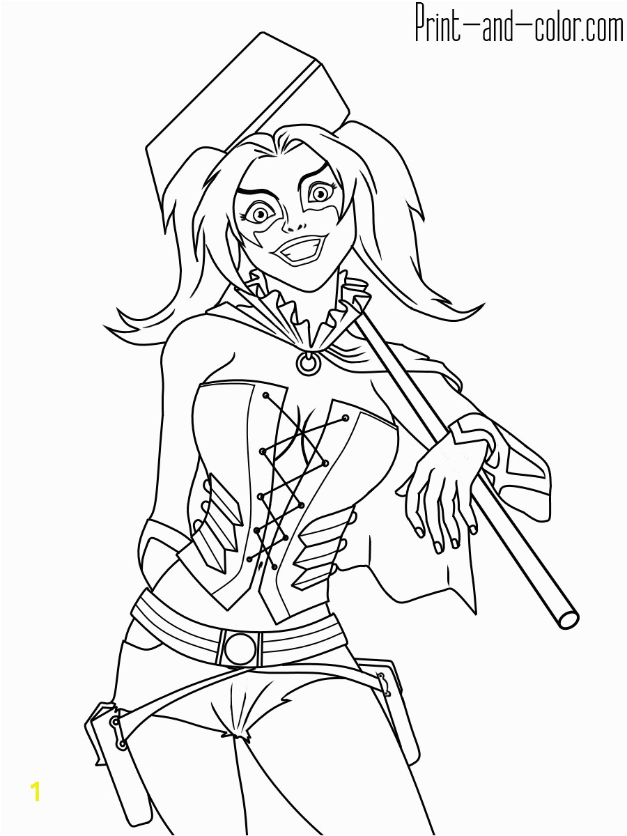 Harley Quinn COLORING PAGES