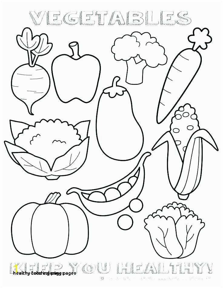 24 Healthy Food Coloring Pages