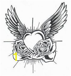 Hearts And Roses Coloring Pages Rose and Heart Drawing