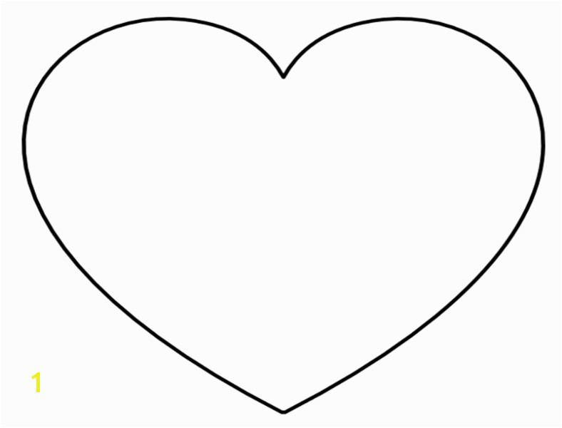 super sized heart outline extra large printable template