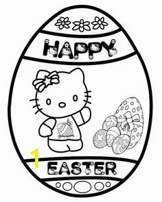 Hello Kitty Happy Easter Egg Coloring Page Easter Coloring Sheets Printable Coloring Sheets Coloring