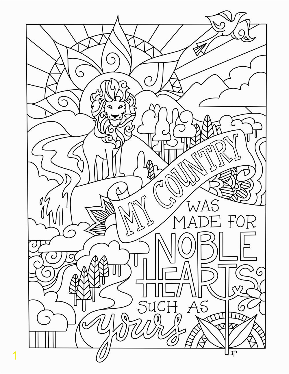 Narnia coloring page