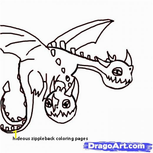 Hideous Zippleback Coloring Pages Lovely Hideous Zippleback How to