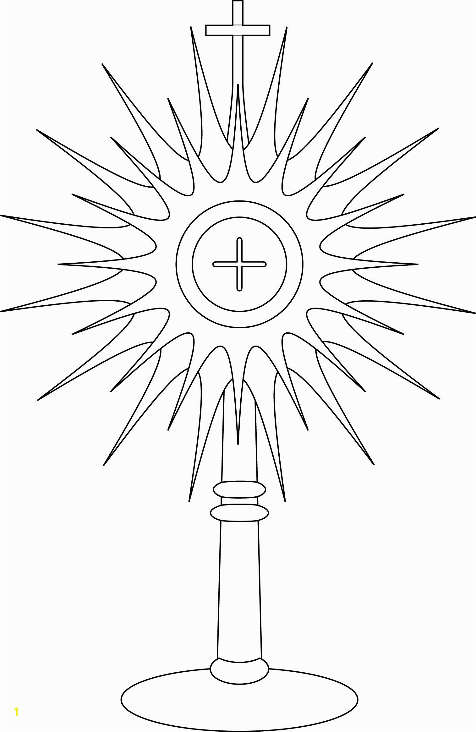 monstrance coloring page Google Search